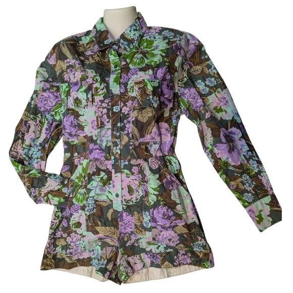 NWT ASOS Design Women's Floral Playsuit-romper Size 4 - Picture 1 of 6